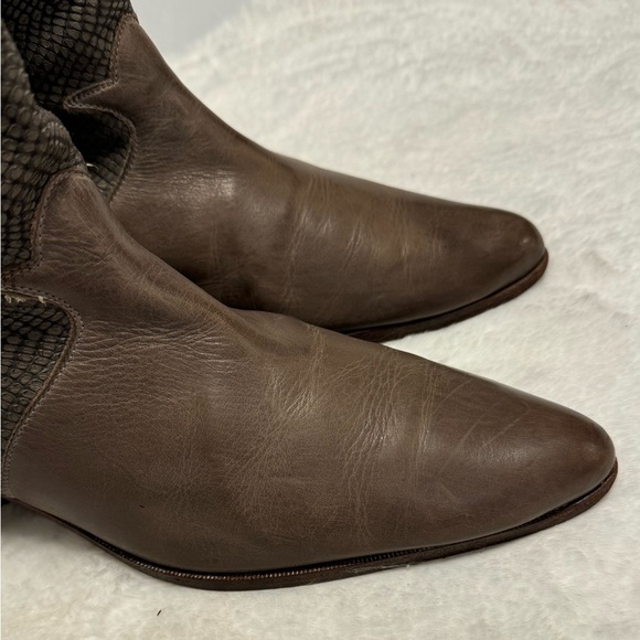 Jean Pier Clemente Vintage Leather Snakeskin Reptile Cowboy Western Boots 11.5 - Picture 16 of 16